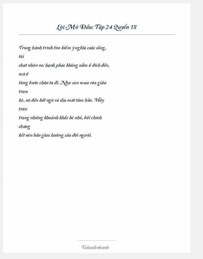 Trích đoạn Tập 24 Quyển 18