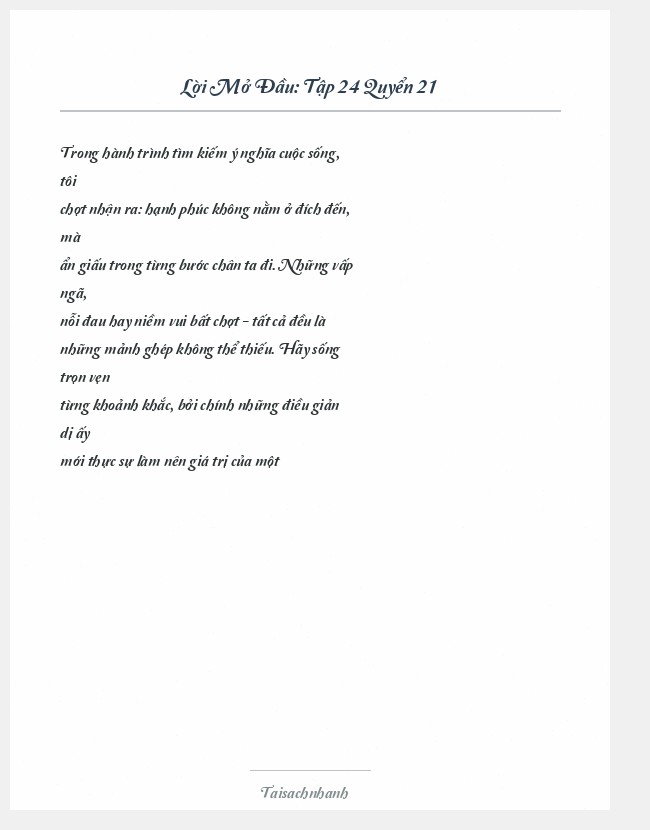 Trích đoạn Tập 24 Quyển 21