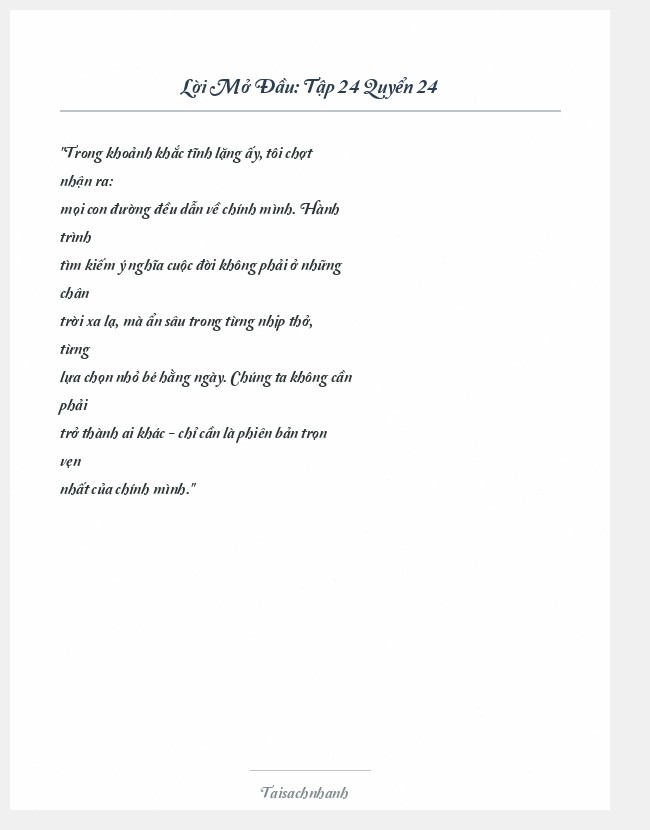 Trích đoạn Tập 24 Quyển 24
