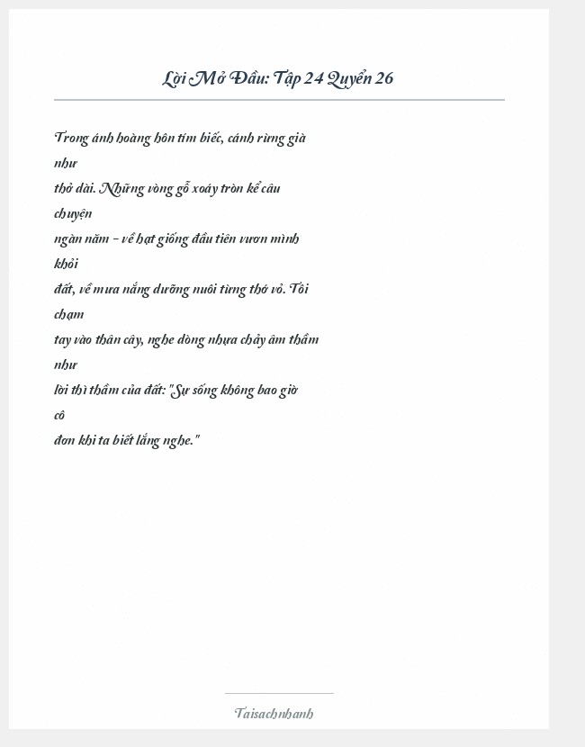 Trích đoạn Tập 24 Quyển 26