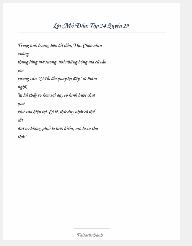Trích đoạn Tập 24 Quyển 29