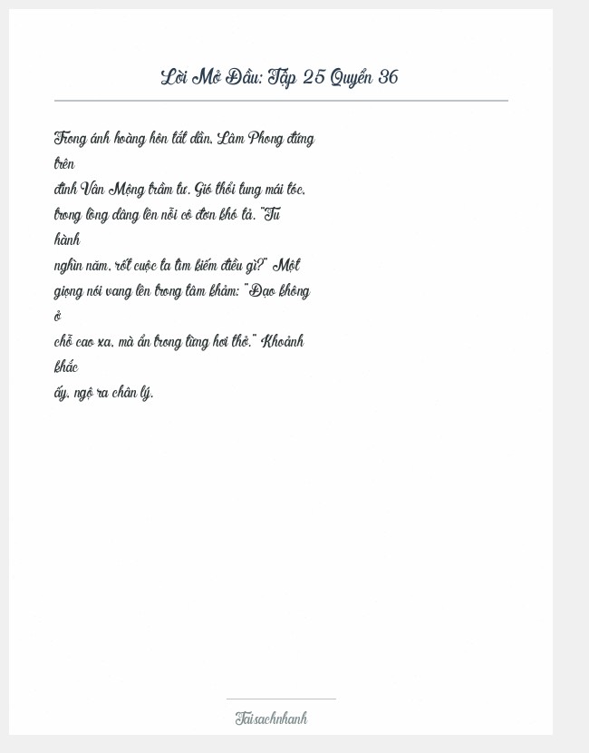 Trích đoạn Tập 25 Quyển 36