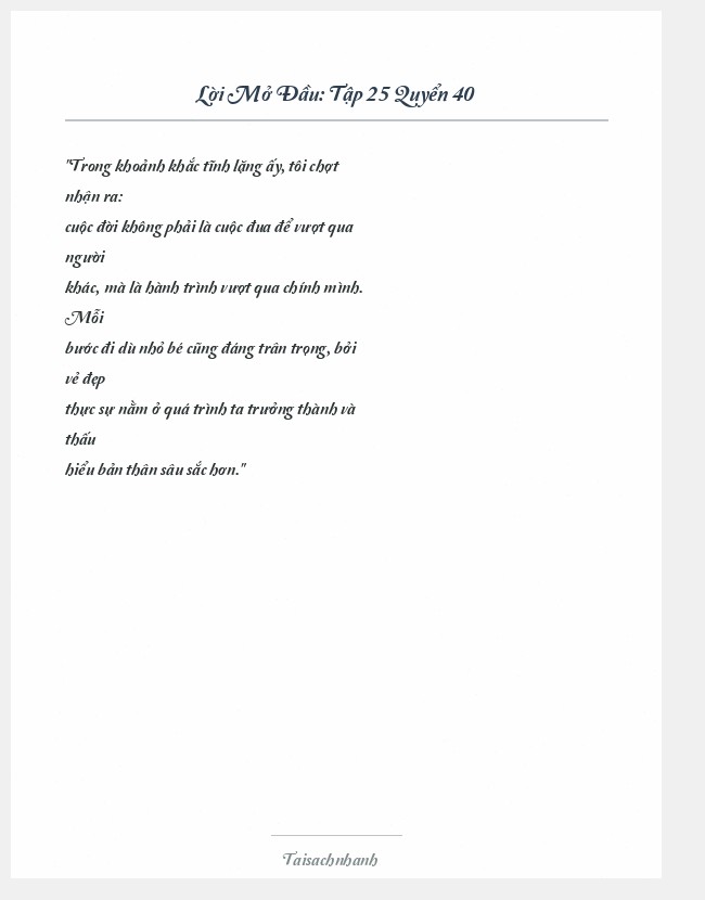 Trích đoạn Tập 25 Quyển 40