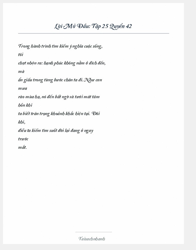 Trích đoạn Tập 25 Quyển 42
