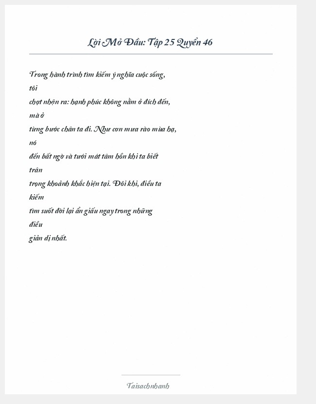 Trích đoạn Tập 25 Quyển 46