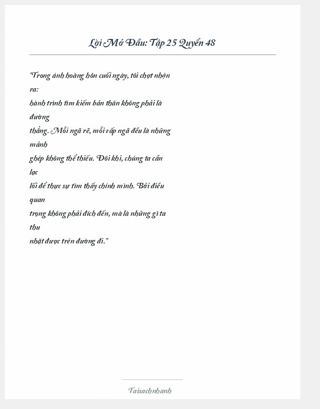 Trích đoạn Tập 25 Quyển 48