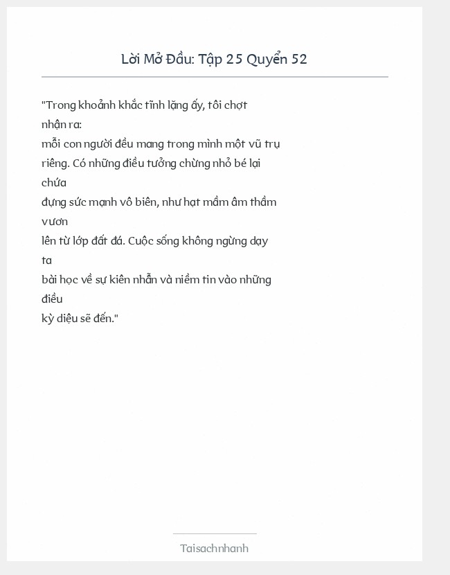 Trích đoạn Tập 25 Quyển 52