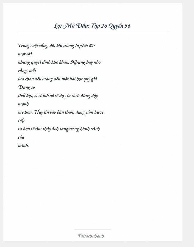 Trích đoạn Tập 26 Quyển 56