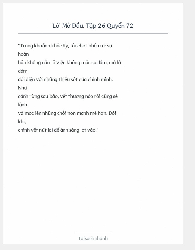 Trích đoạn Tập 26 Quyển 72