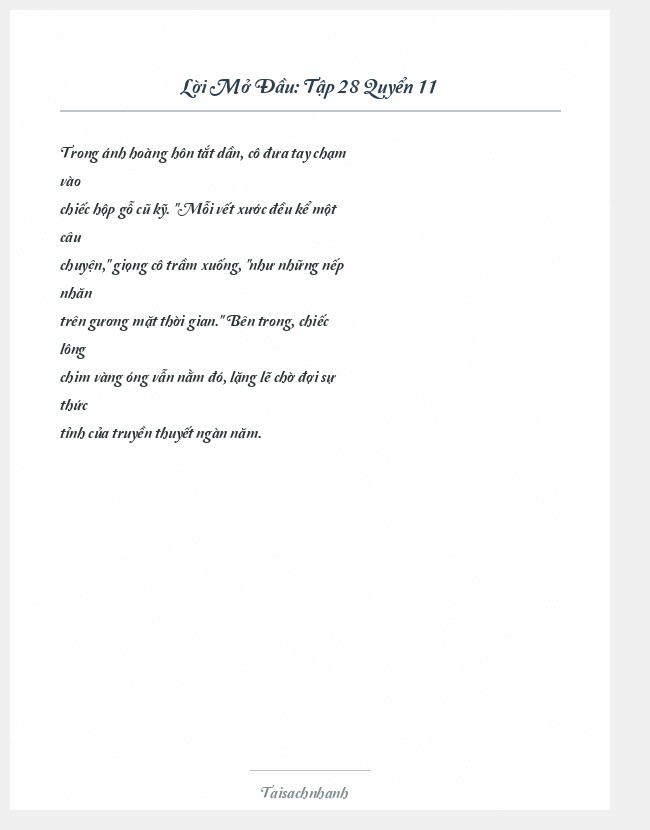 Trích đoạn Tập 28 Quyển 11