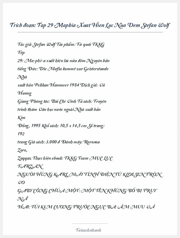Trích đoạn Tap 29 Maphia Xuat Hien Luc Nua Dem Stefan Wolf