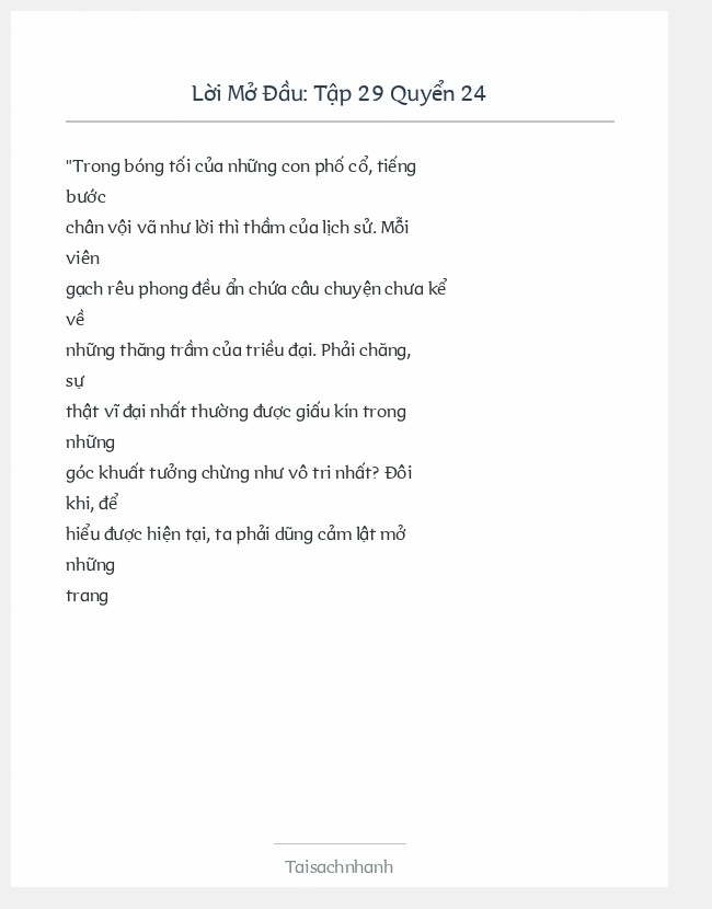 Trích đoạn Tập 29 Quyển 24