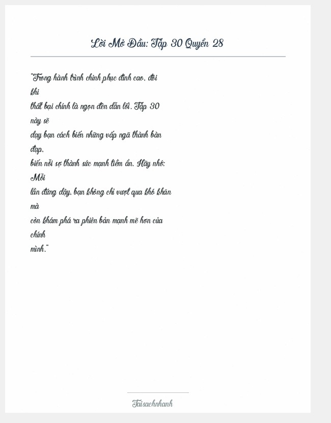 Trích đoạn Tập 30 Quyển 28