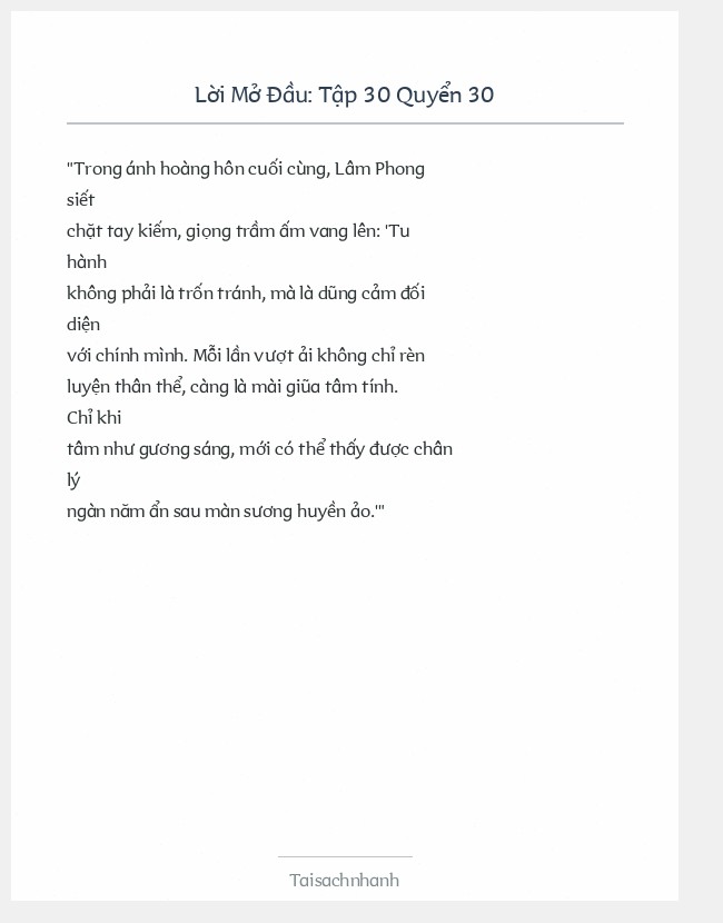 Trích đoạn Tập 30 Quyển 30