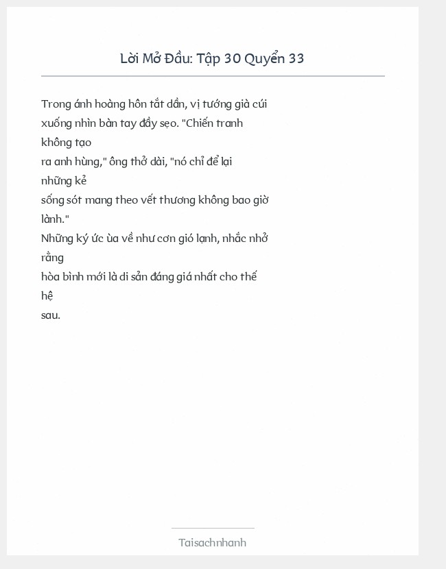Trích đoạn Tập 30 Quyển 33