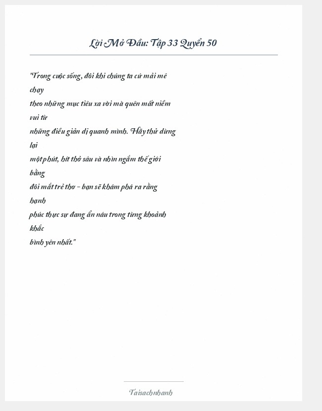 Trích đoạn Tập 33 Quyển 50