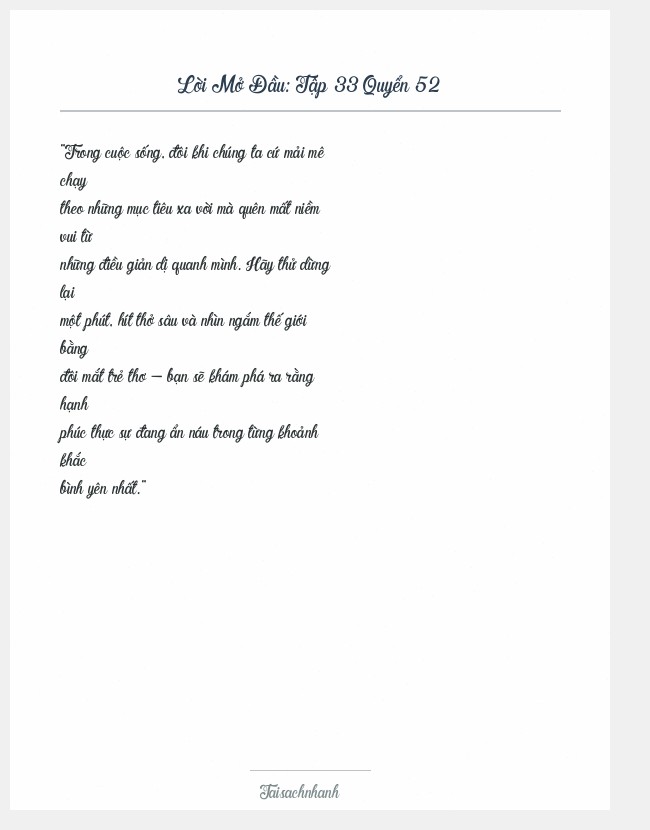 Trích đoạn Tập 33 Quyển 52