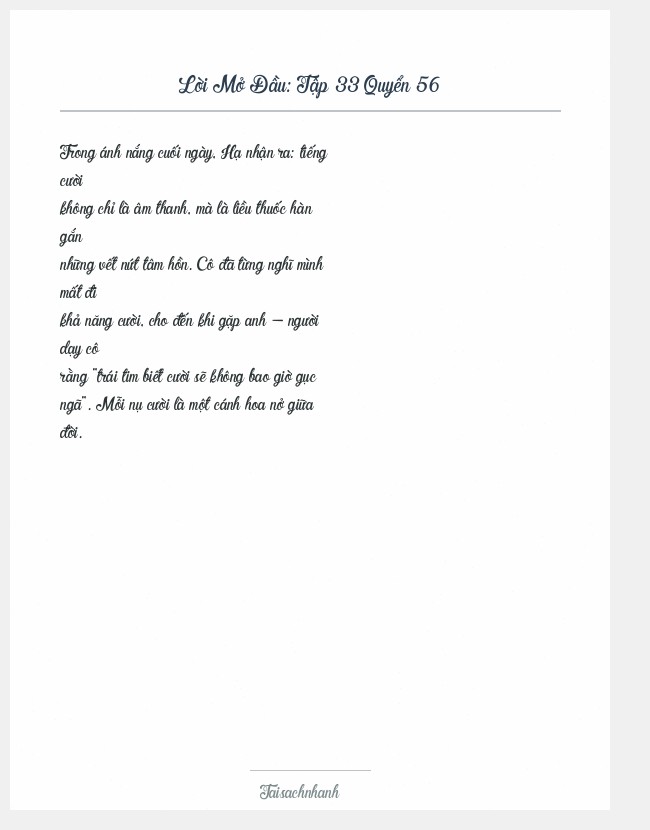Trích đoạn Tập 33 Quyển 56