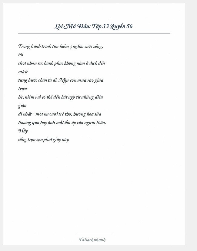 Trích đoạn Tập 33 Quyển 56