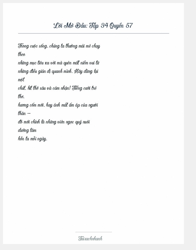 Trích đoạn Tập 34 Quyển 57