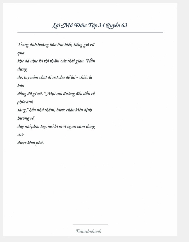 Trích đoạn Tập 34 Quyển 63