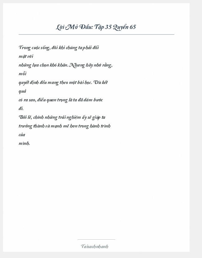 Trích đoạn Tập 35 Quyển 65