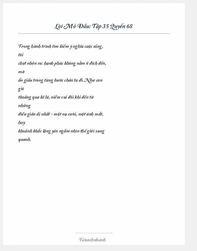 Trích đoạn Tập 35 Quyển 68