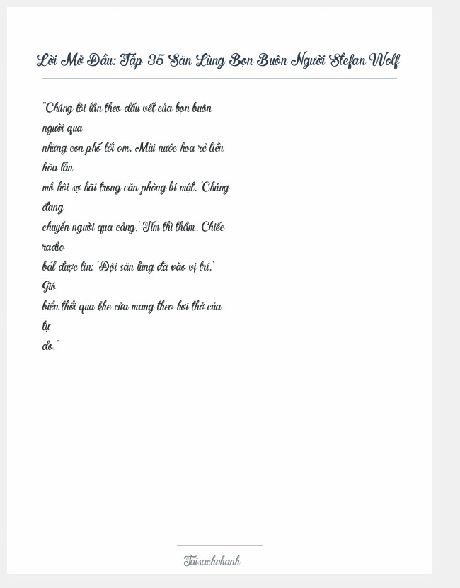 Trích đoạn Tập 35 Săn Lùng Bọn Buôn Người Stefan Wolf