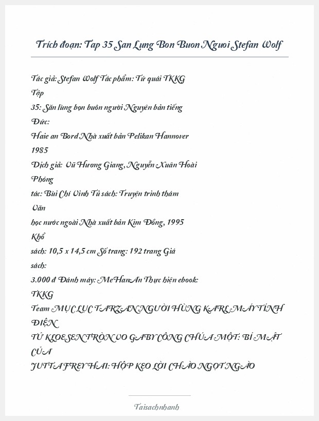 Trích đoạn Tap 35 San Lung Bon Buon Nguoi Stefan Wolf