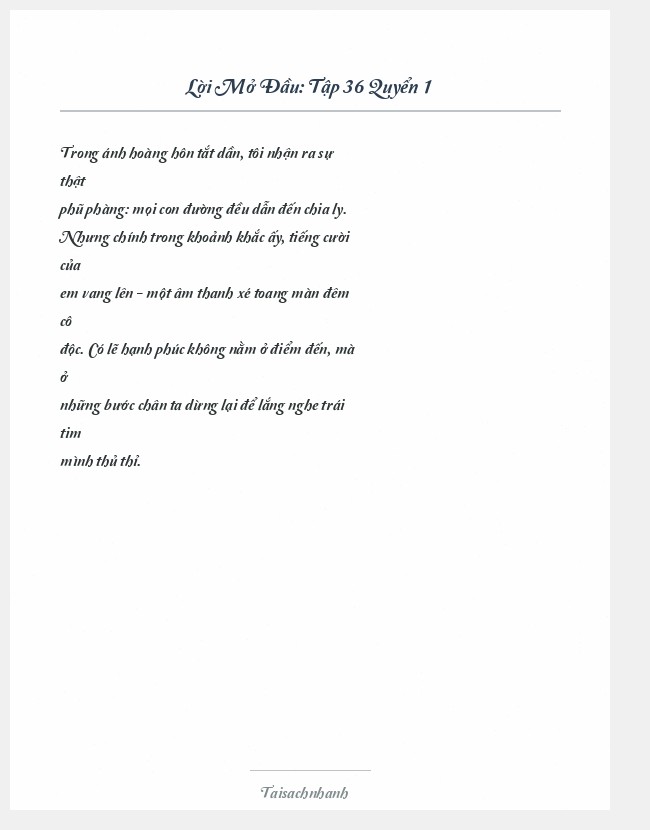 Trích đoạn Tập 36 Quyển 1