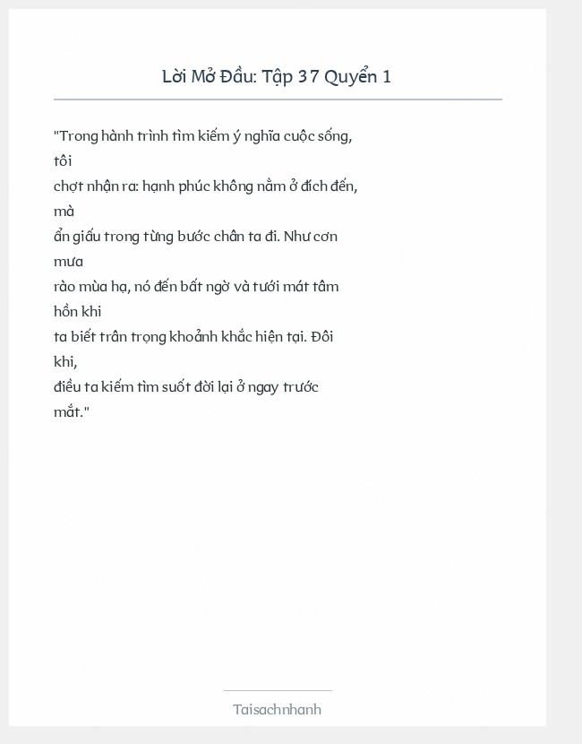 Trích đoạn Tập 37 Quyển 1