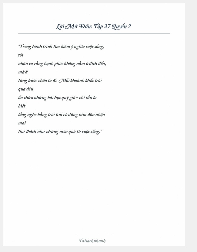 Trích đoạn Tập 37 Quyển 2