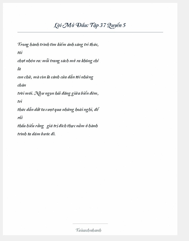 Trích đoạn Tập 37 Quyển 5