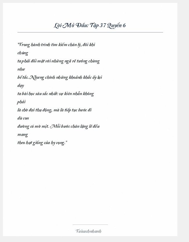 Trích đoạn Tập 37 Quyển 6