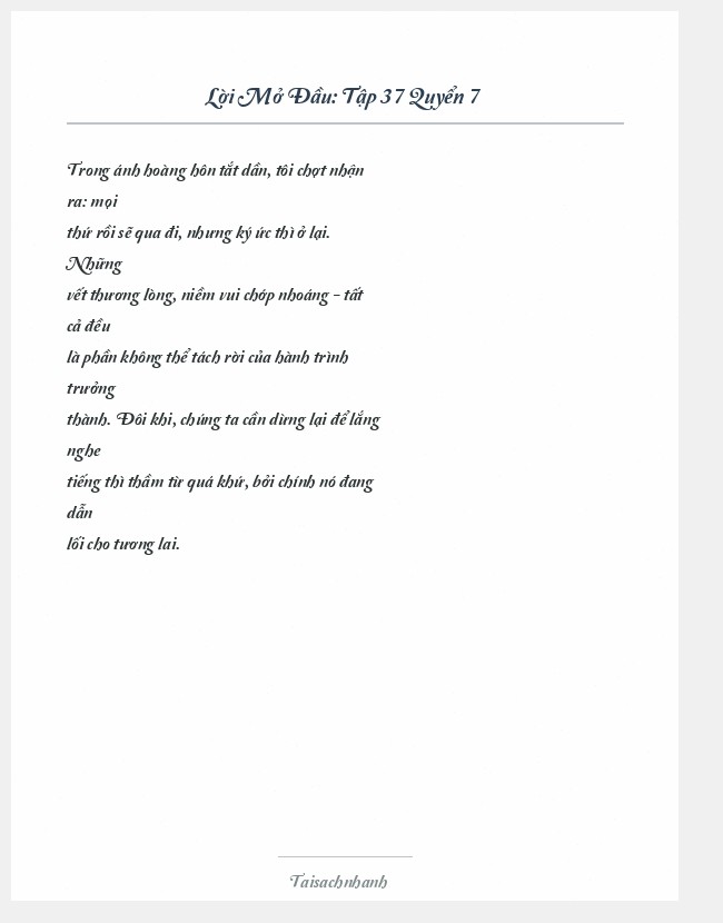 Trích đoạn Tập 37 Quyển 7