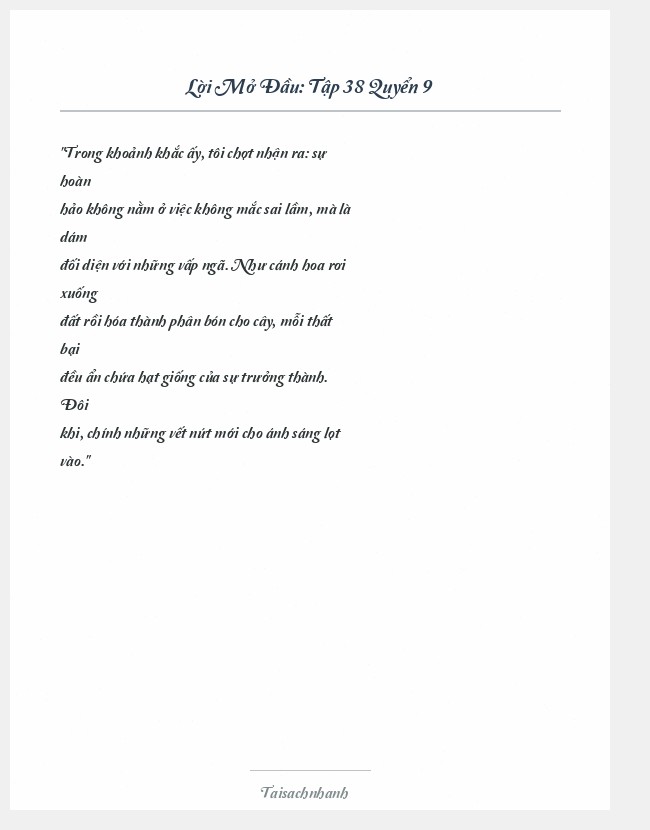 Trích đoạn Tập 38 Quyển 9