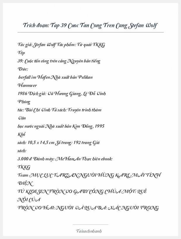 Trích đoạn Tap 39 Cuoc Tan Cong Tren Cang Stefan Wolf