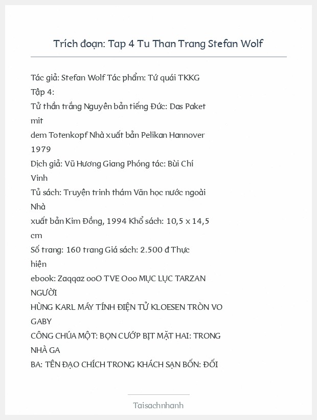 Trích đoạn Tap 4 Tu Than Trang Stefan Wolf