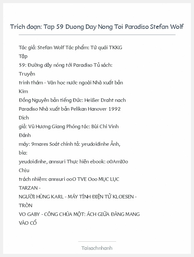 Trích đoạn Tap 59 Duong Day Nong Toi Paradiso Stefan Wolf