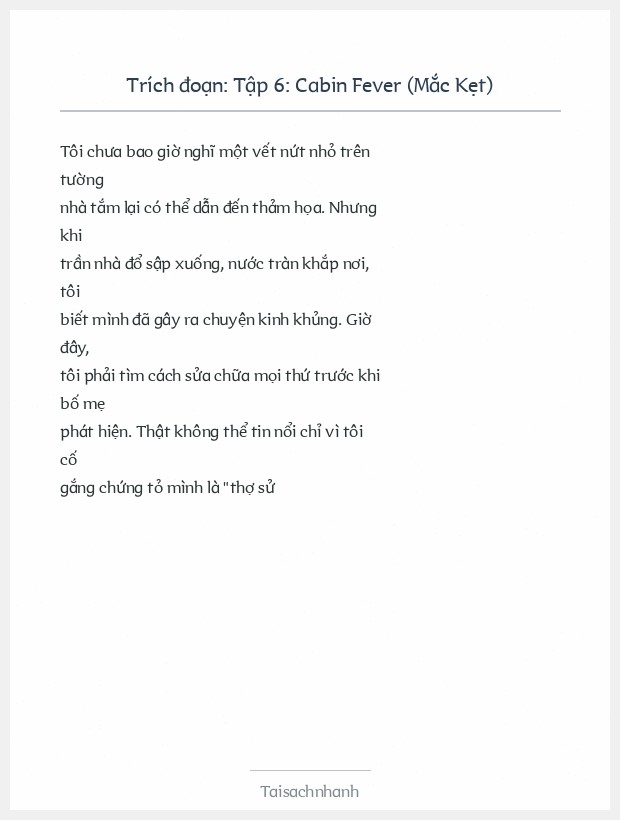 Trích đoạn Tập 6: Cabin Fever (Mắc Kẹt)