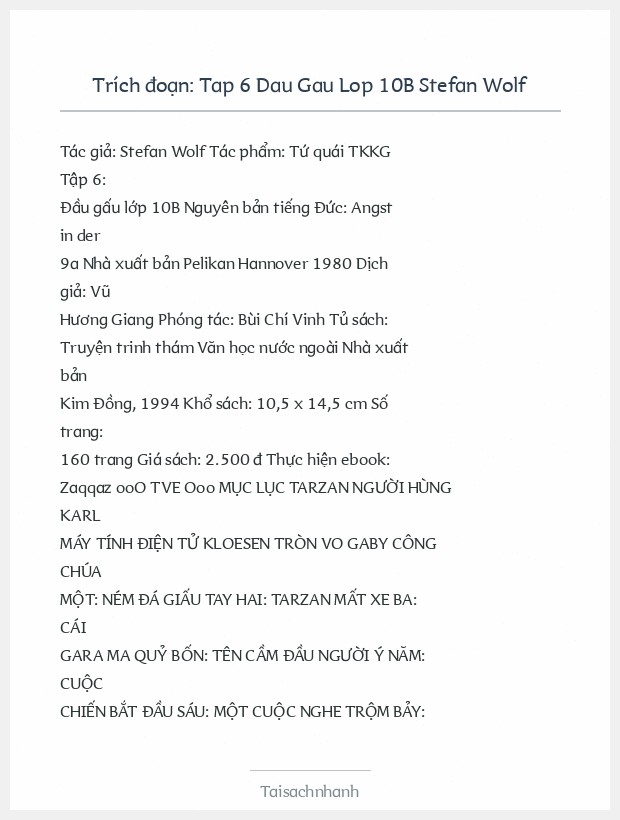 Trích đoạn Tap 6 Dau Gau Lop 10B Stefan Wolf