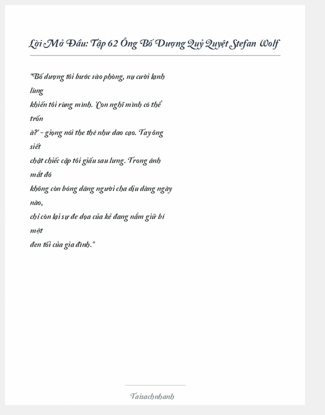 Trích đoạn Tập 62 Ông Bố Dượng Quỷ Quyệt Stefan Wolf
