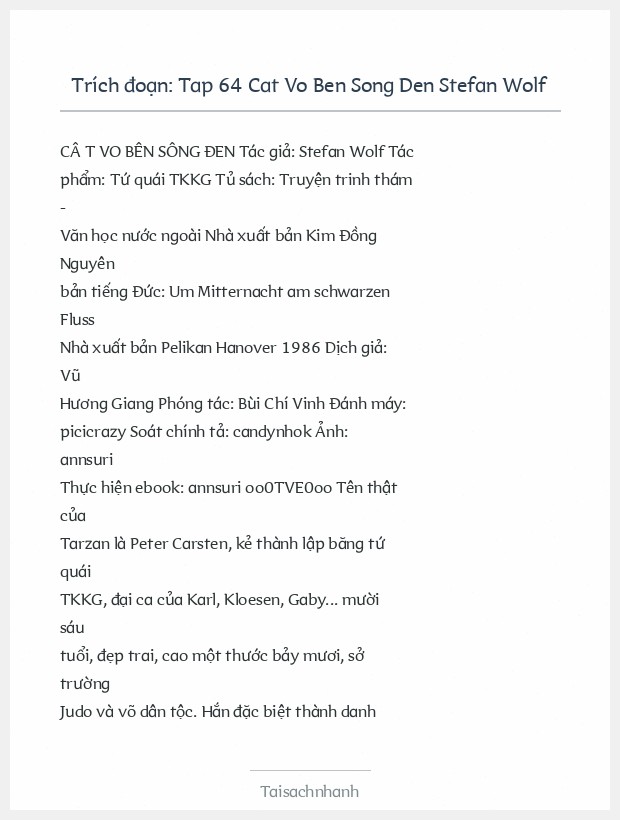 Trích đoạn Tap 64 Cat Vo Ben Song Den Stefan Wolf