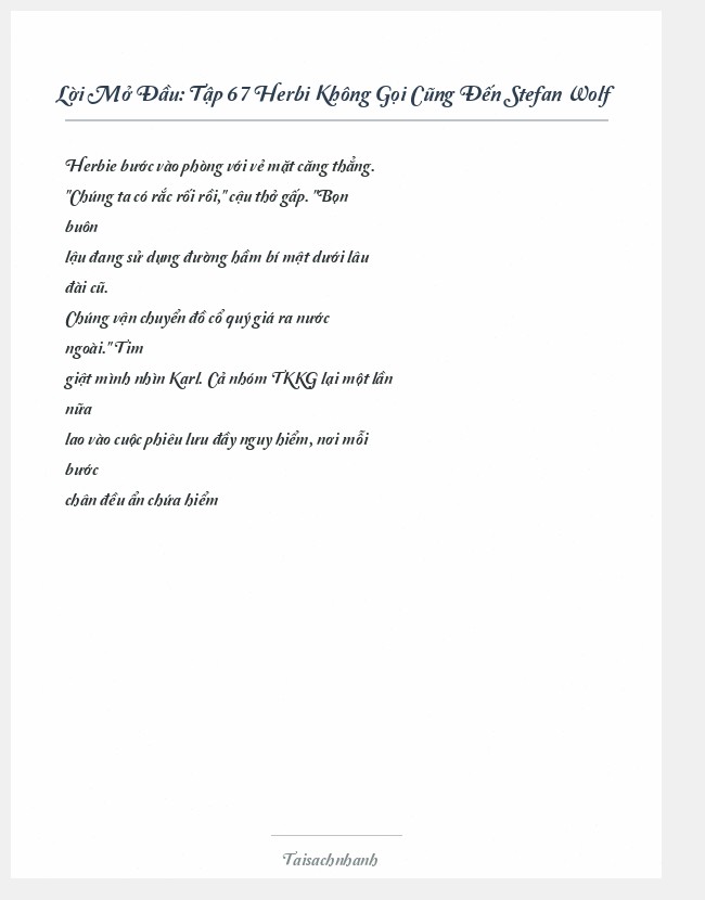 Trích đoạn Tập 67 Herbi Không Gọi Cũng Đến Stefan Wolf