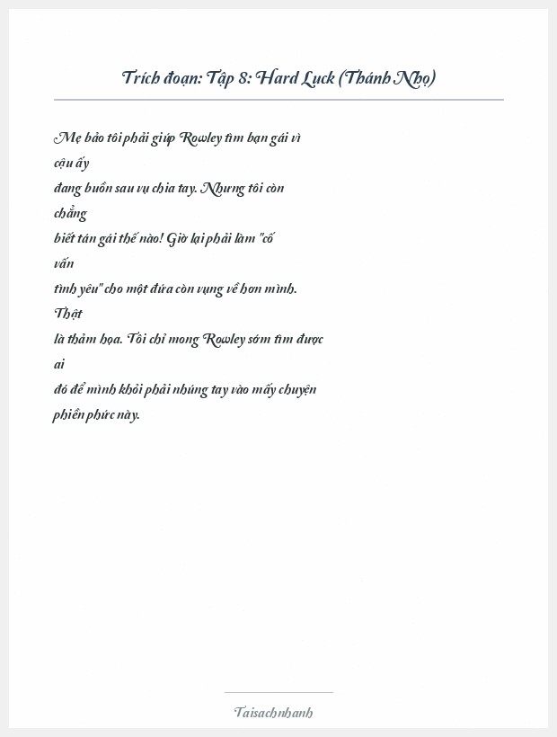 Trích đoạn Tập 8: Hard Luck (Thánh Nhọ)
