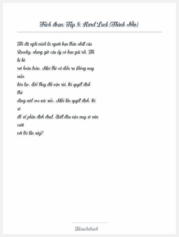 Trích đoạn Tập 8: Hard Luck (Thánh Nhọ)