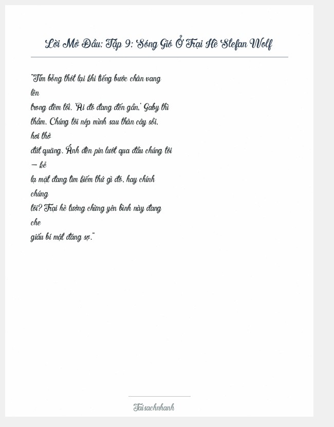 Trích đoạn Tập 9: Sóng Gió Ở Trại Hè Stefan Wolf