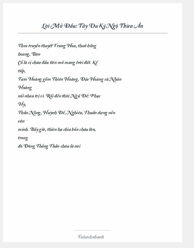 Trích đoạn Tây Du Ký Ngộ Thừa Ân