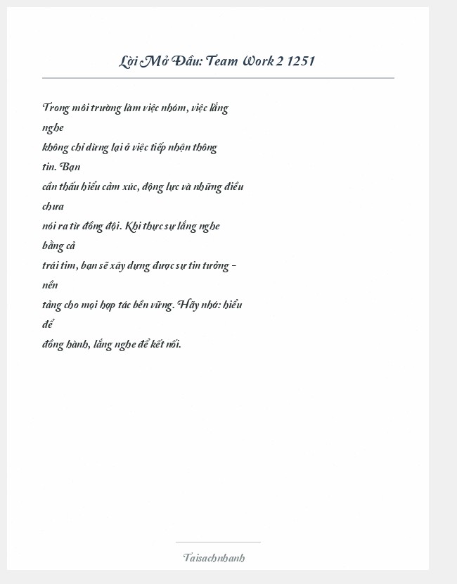 Trích đoạn Team Work 2 1251