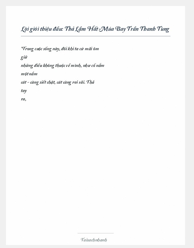 Trích đoạn Thả Lầm Hất Múa Bay Trần Thanh Tùng